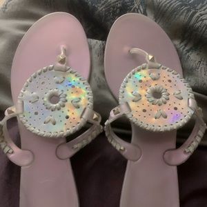 Jack Rogers jelly sandals size 11 in lilac
